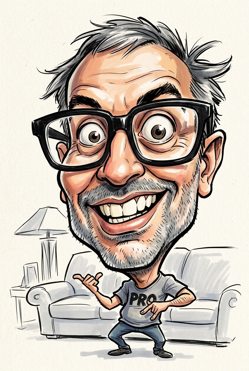 Expressive ink caricature