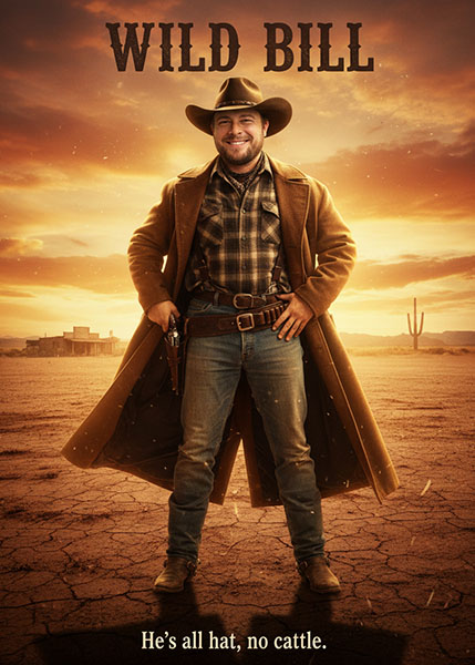 Wild West cowboy AI example