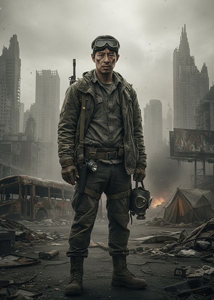 Post-apocalyptic survivor AI example