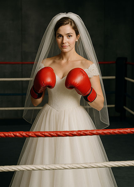 Boxing bride AI example