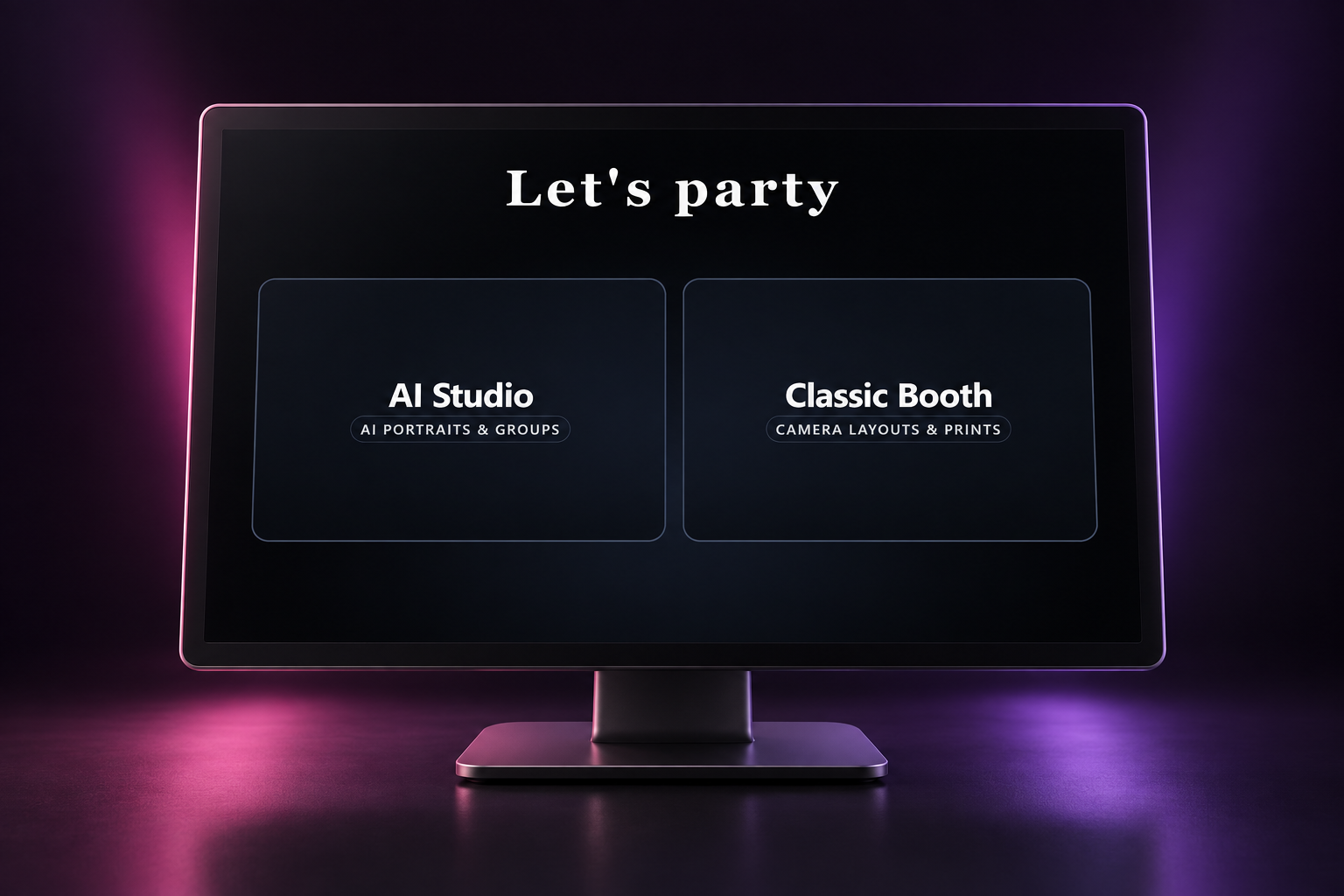 AI Studio or Classic Booth. One simple starting point.